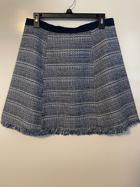 Draper James Blue Tweed Skirt Size 8